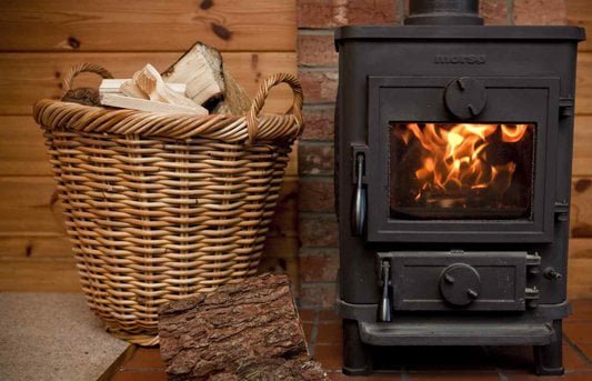 Heat a garden room with a wood burning stove