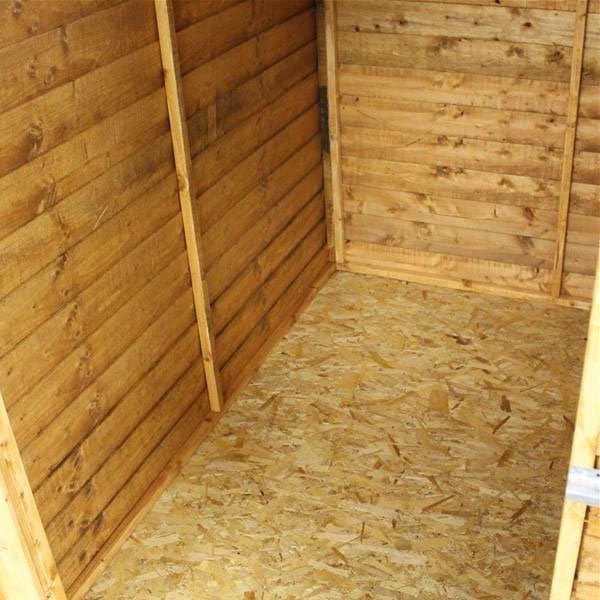 Traditional overlap garden shed with OSB floor and roof