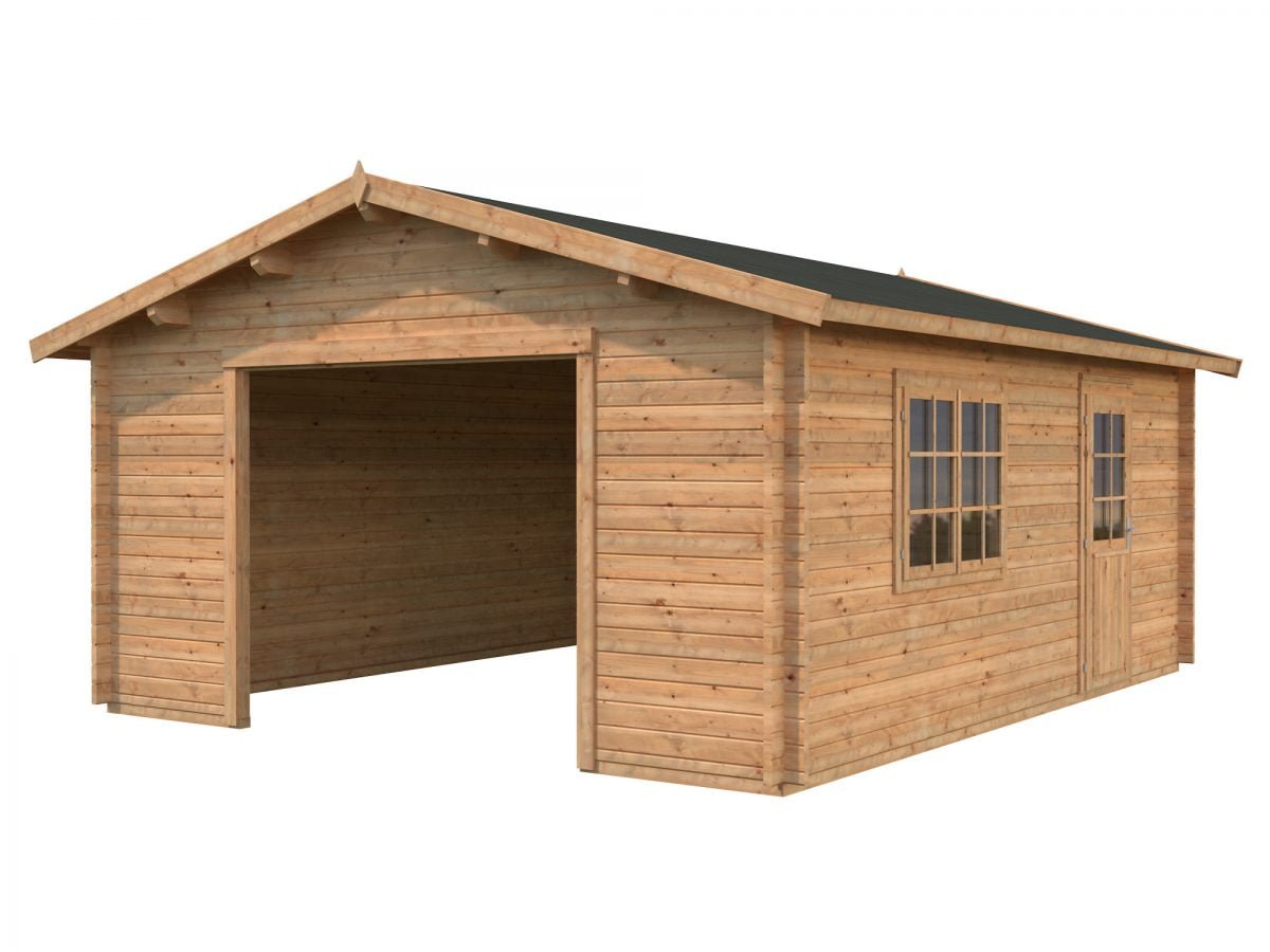 Roger (27.7 sqm) large heavy duty timber single garage
