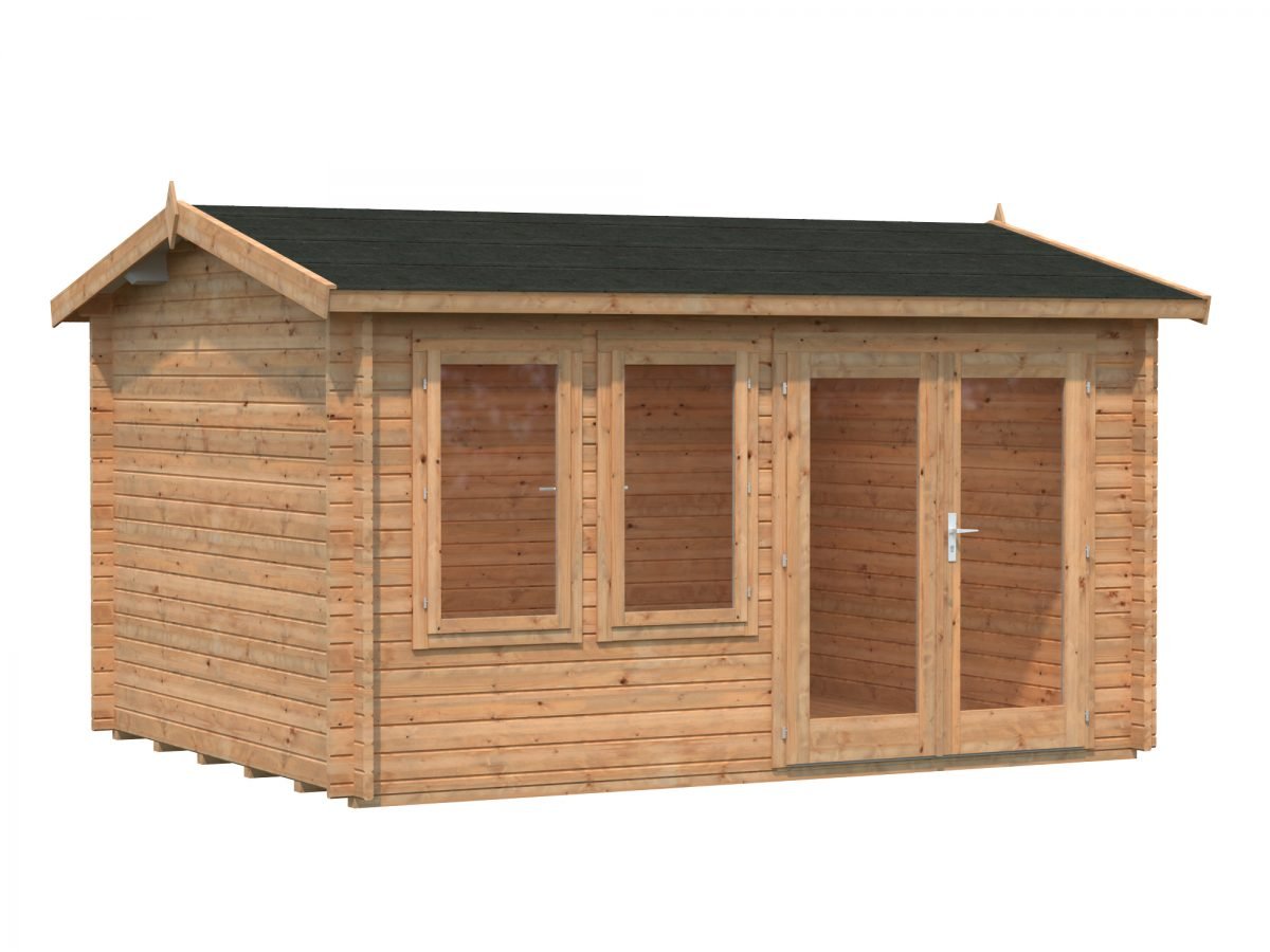 Iris (11.1 sqm) log cabin summer house - GardenLife Log Cabins