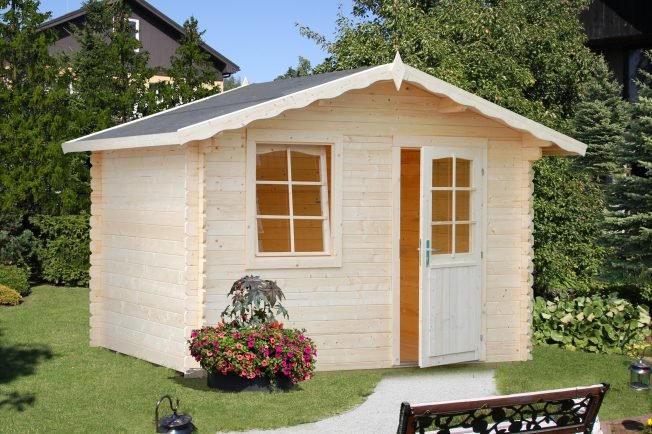 emma 4.6 sqm compact alpine style garden shed