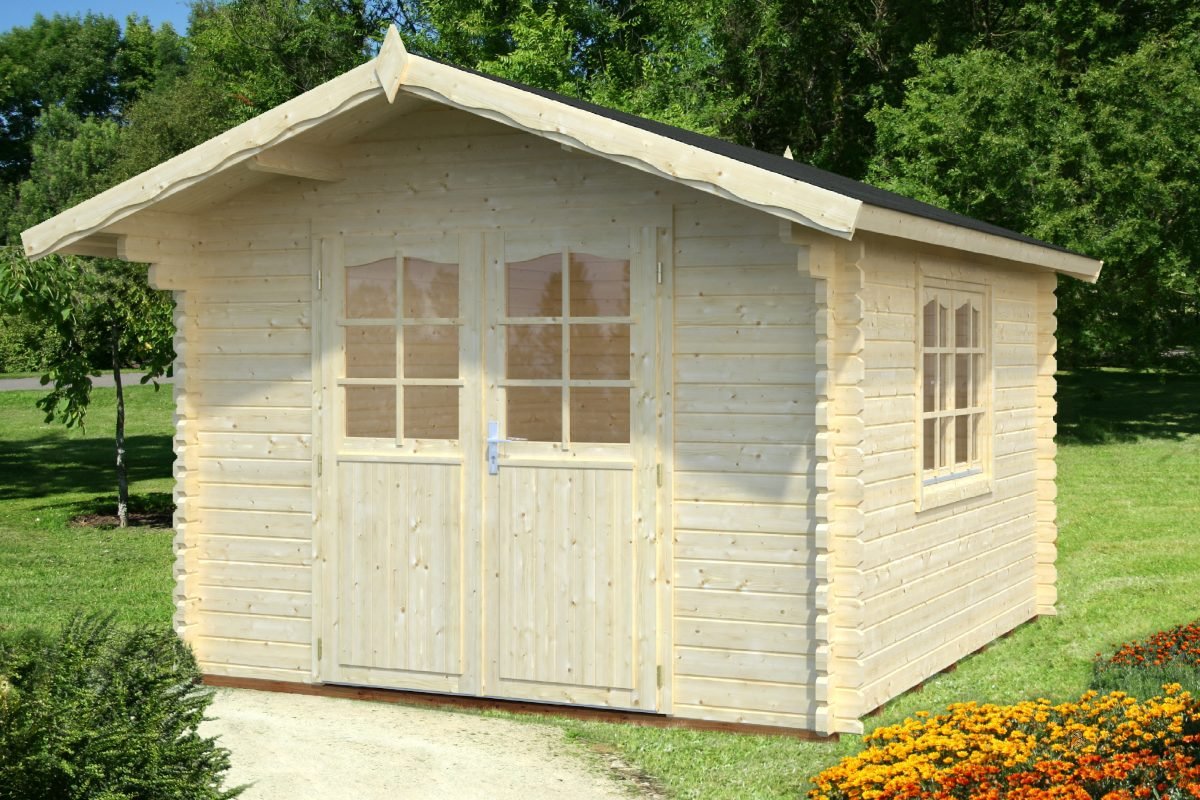 Sally (10.2 sqm) compact Nordic style log cabin - GardenLife Log Cabins