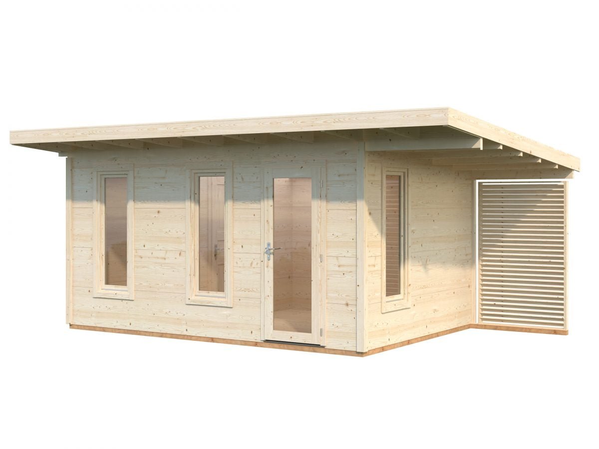 Grace (12.4+4.1 Sqm) Stylish Diy Timber Garden Room